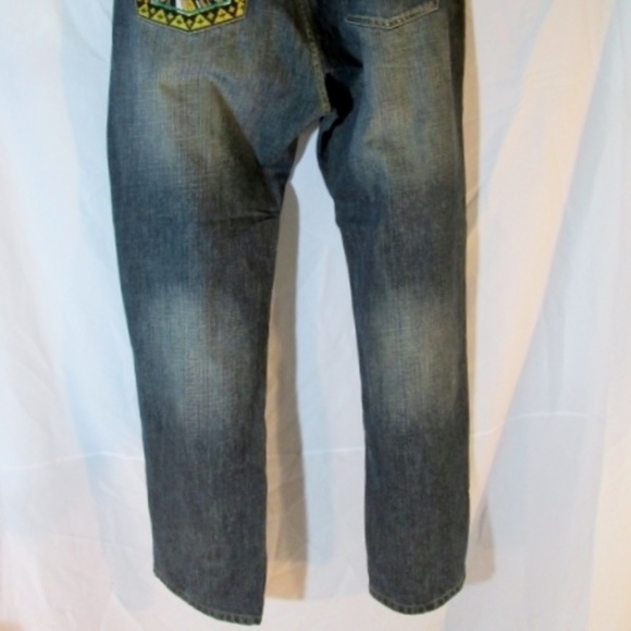 LRG Brand CHIEF ROCKER Embroidered Jeans - Picture 4 of 4